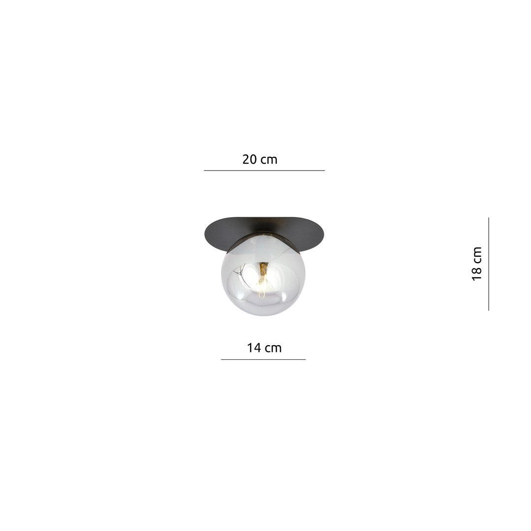 Plaza 1 loftlampe sort/grafit