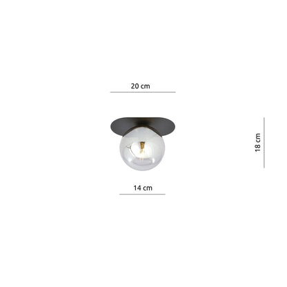 Plaza 1 loftlampe sort/grafit