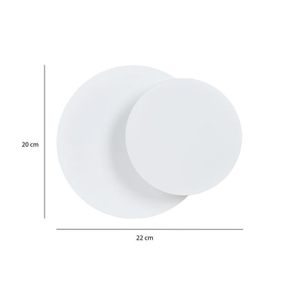 Circle 1c væglampe hvid