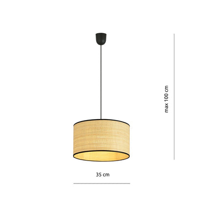 Aston 1 pendellampe rattan