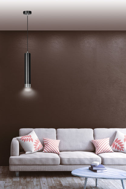 Kibo 1 pendellampe sort/krom