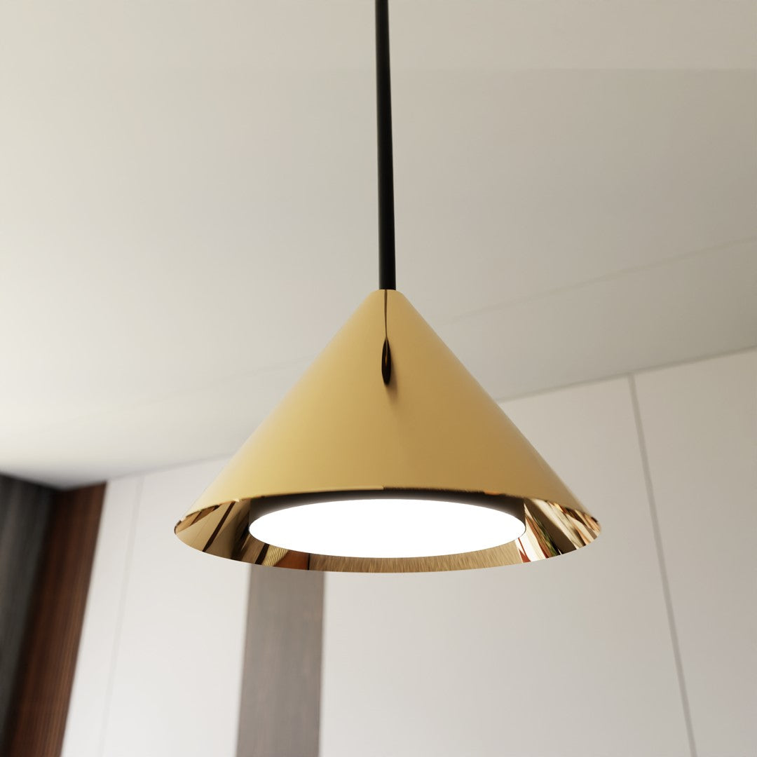 Elit 1 pendellampe sort/guld