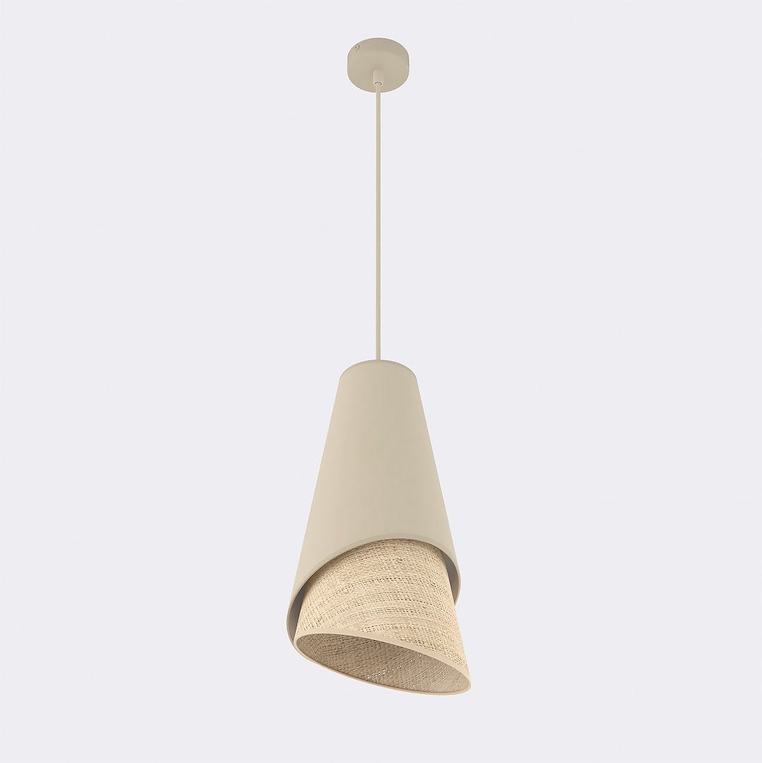 Moda 1 pendellampe mokka/rattan