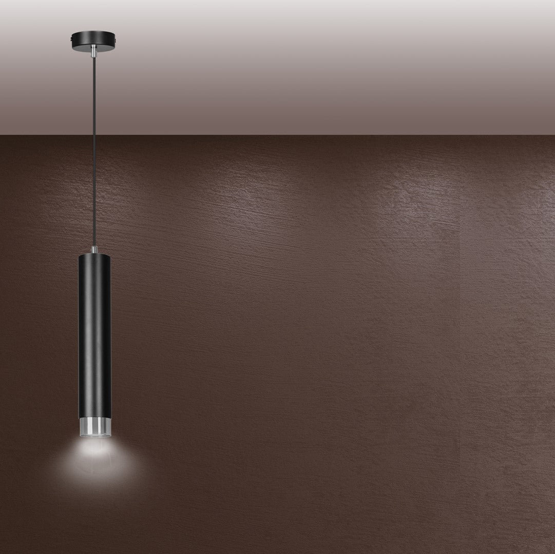 Kibo 1 pendellampe sort/krom