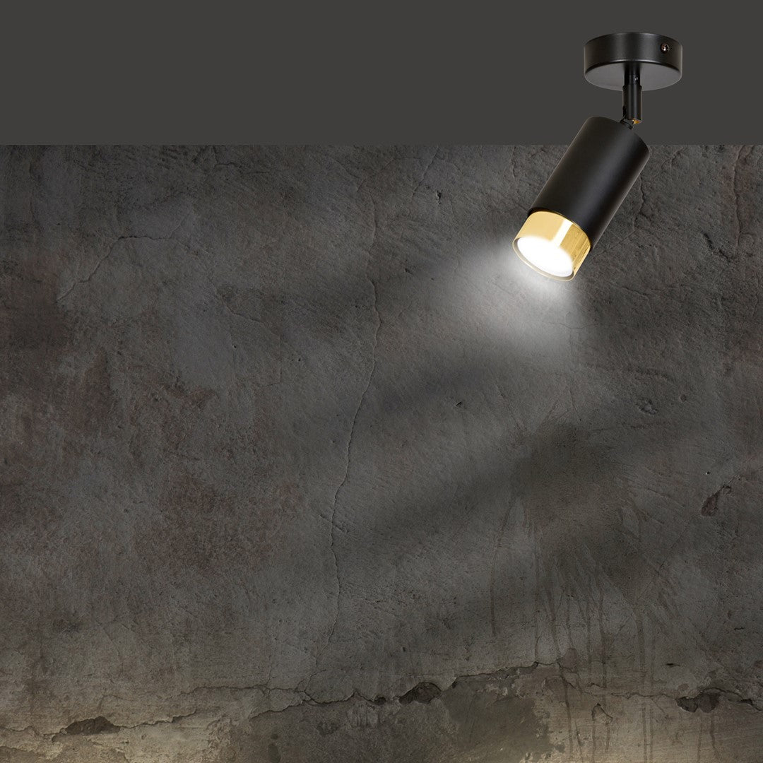 Hiro 1 loftspot sort/guld