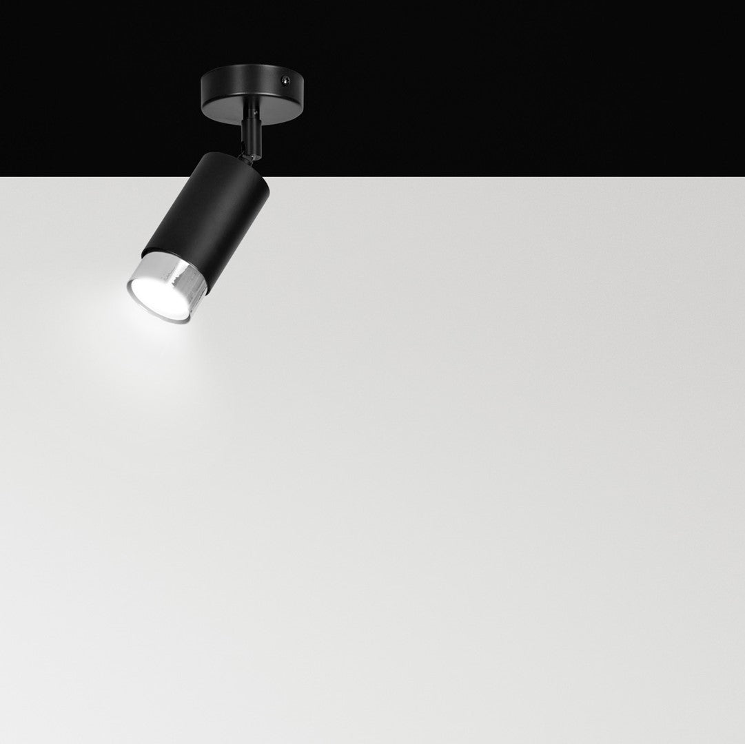 Hiro 1 loftspot sort/krom