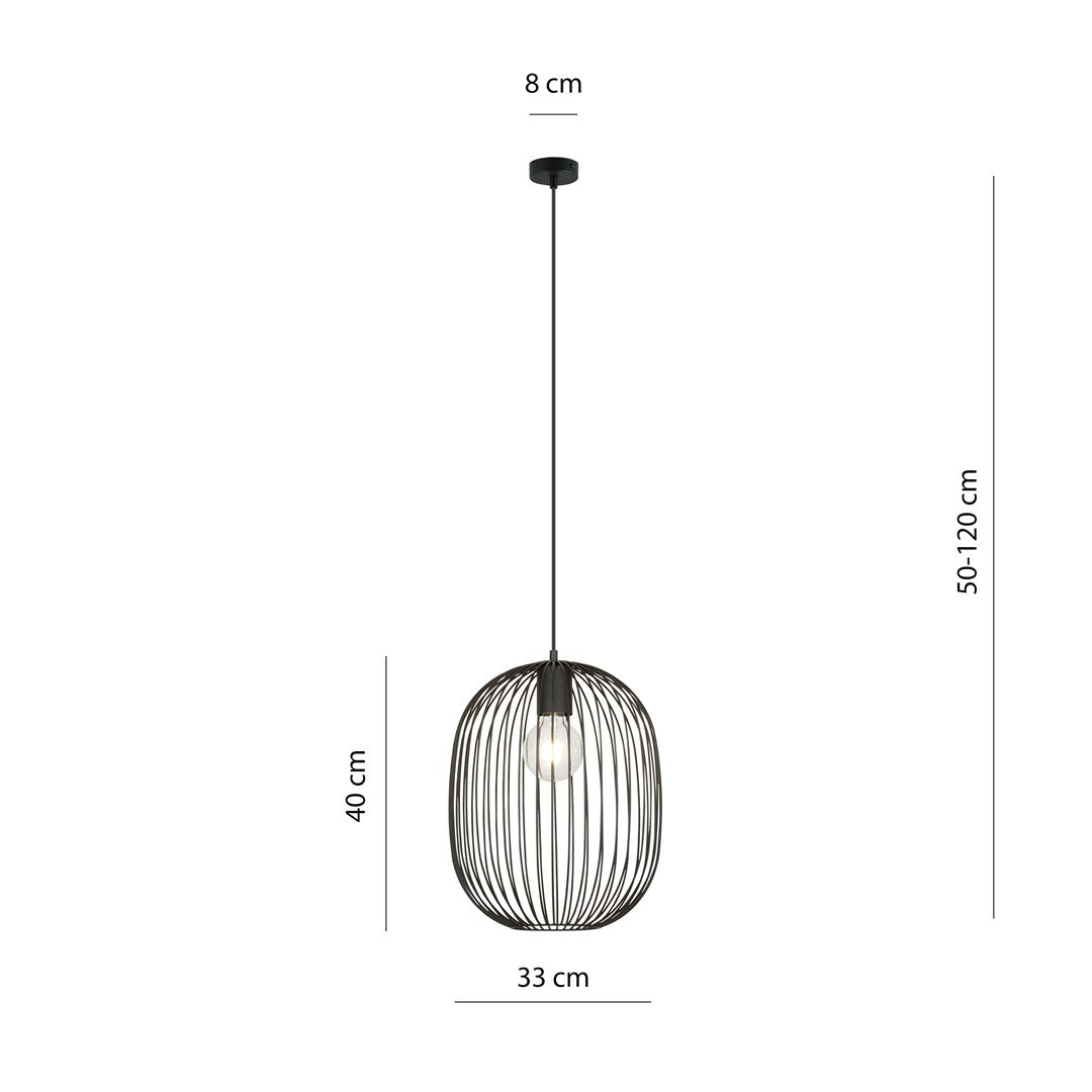 Onyx 1 pendellampe sort