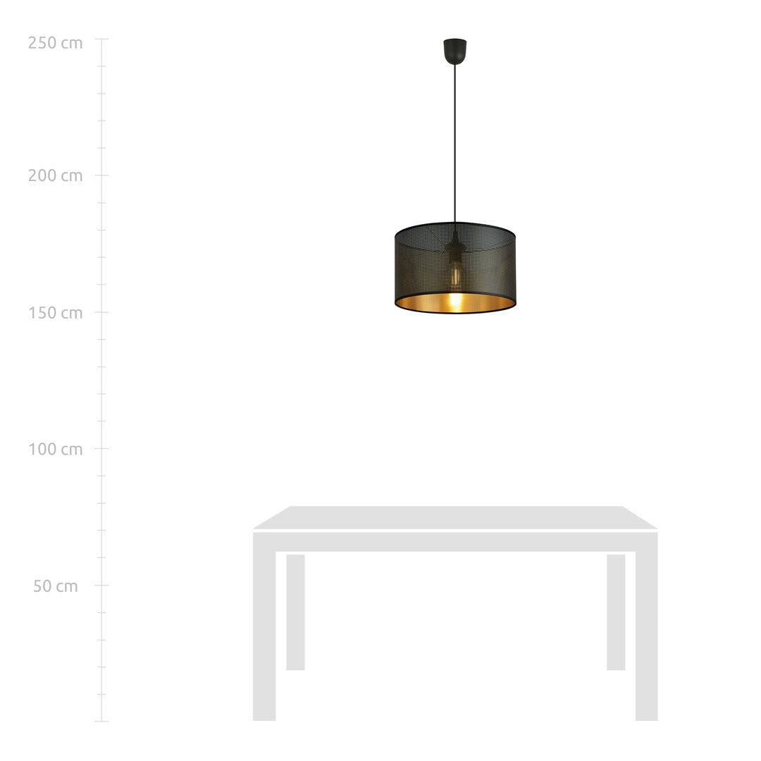 Aston 1 pendellampe sort/guld