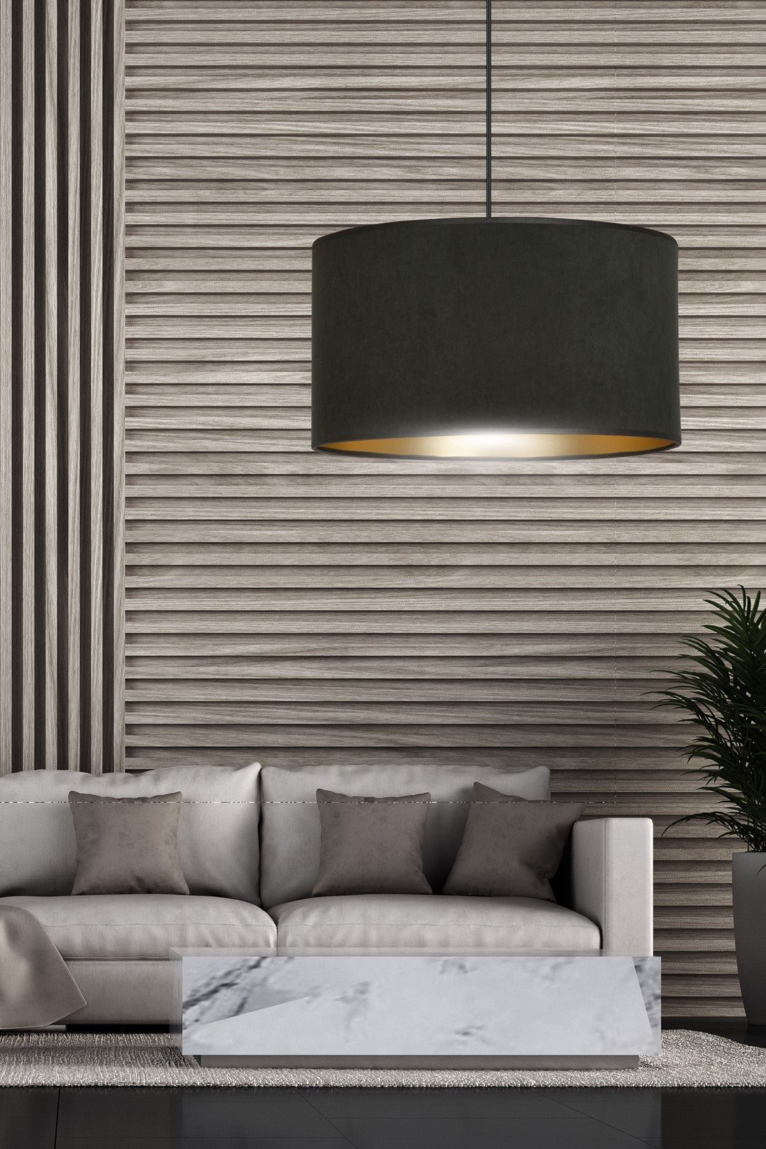 Hilde 1 pendellampe sort
