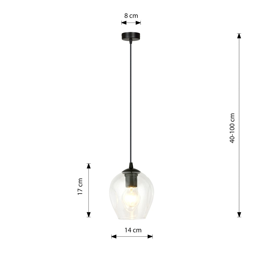 Istar 1 pendellampe transparent