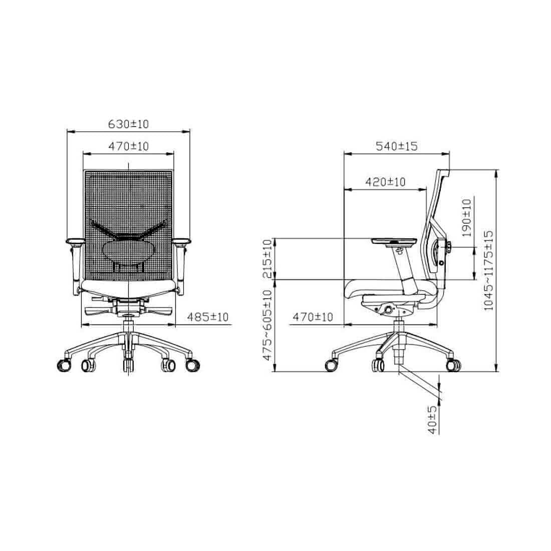 Workliving Zuidas Mesh - Regain Seat - Ergonomisk Kontorstol (N)EN 1335