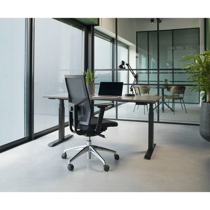 Workliving Zuidas Mesh Sort udgave - Sæde i Regain - Kontorstol Ergonomisk design (N)EN 1335