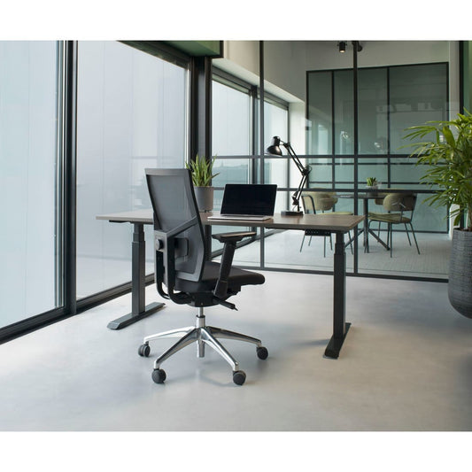 Workliving Zuidas Mesh Sort udgave - Sæde i Regain - Kontorstol Ergonomisk design (N)EN 1335