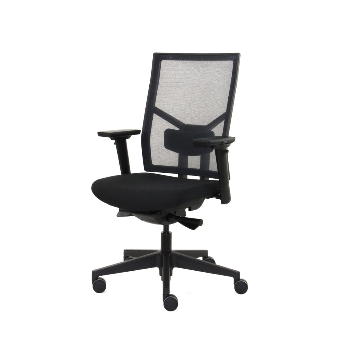 Workliving Zuidas Mesh Sort udgave - Sæde i Regain - Kontorstol Ergonomisk design (N)EN 1335