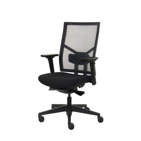 Workliving Zuidas Mesh Sort udgave - Sæde i Regain - Kontorstol Ergonomisk design (N)EN 1335