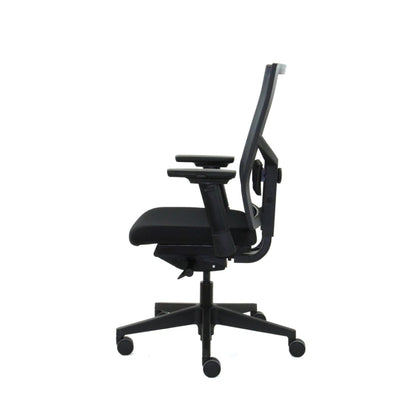 Workliving Zuidas Mesh Sort udgave - Sæde i Regain - Kontorstol Ergonomisk design (N)EN 1335