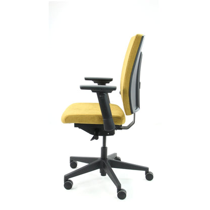 Workliving Eva Comfort Yellow Regain - Ergonomisk kontorstol (N)EN 1335