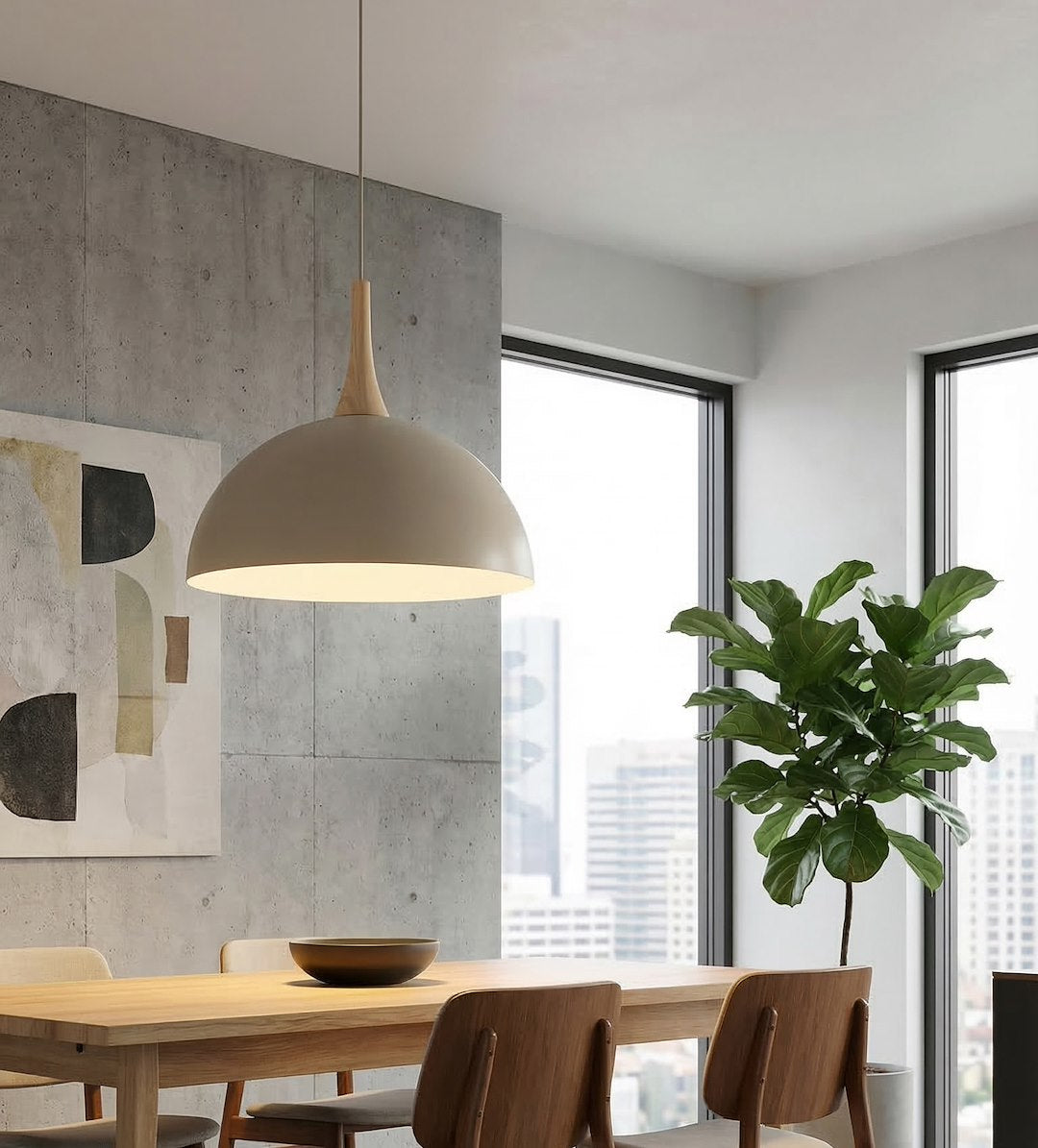 Nautica 1L pendellampe mokka