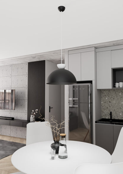 Lunaro 1L pendellampe sort/hvid
