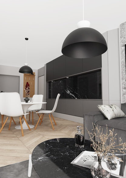Lunaro 1L pendellampe sort/hvid