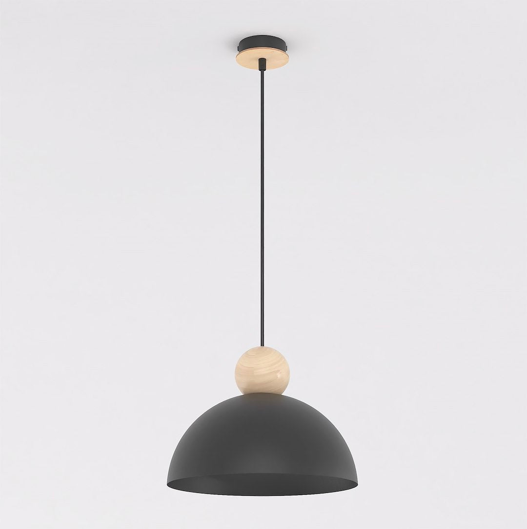 Kaki 1M loftlampe sort