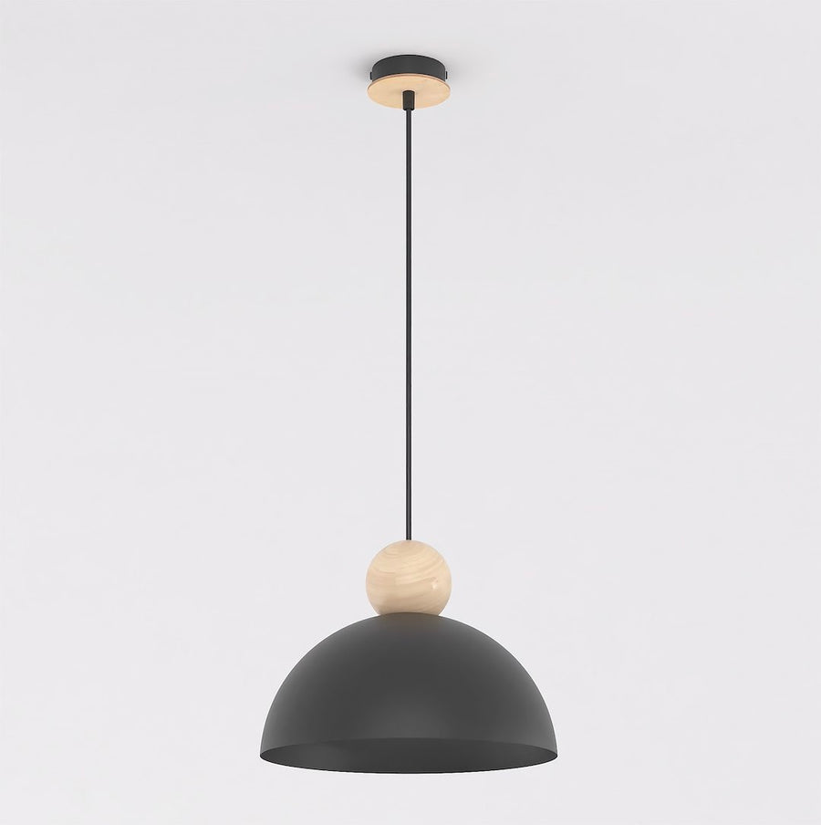 Kaki 1M loftlampe sort