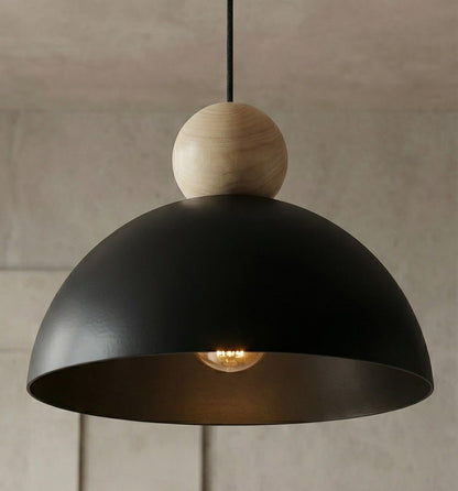 Kaki 1M loftlampe sort