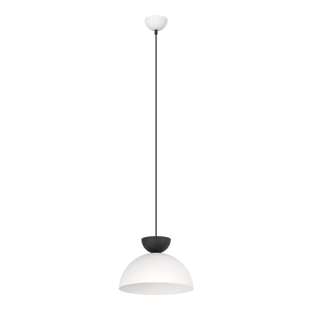 Lunaro 1S pendellampe hvid/sort