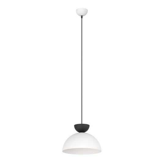 Lunaro 1S pendellampe hvid/sort