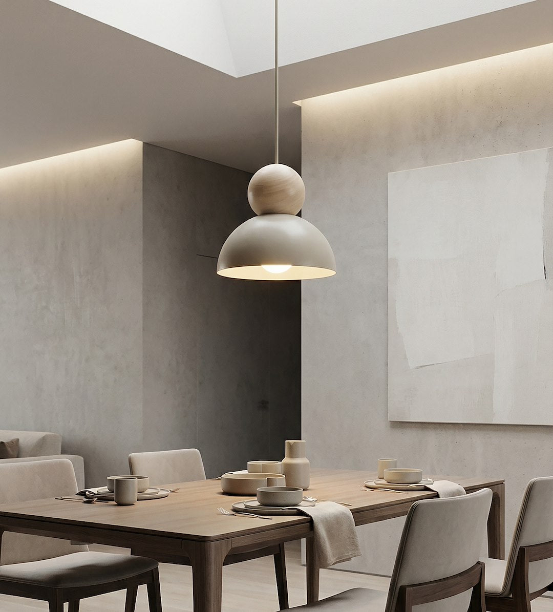 Kaki 1S loftlampe mokka