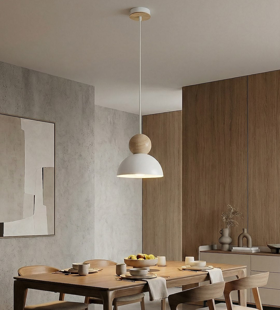 Kaki 1S loftlampe hvid