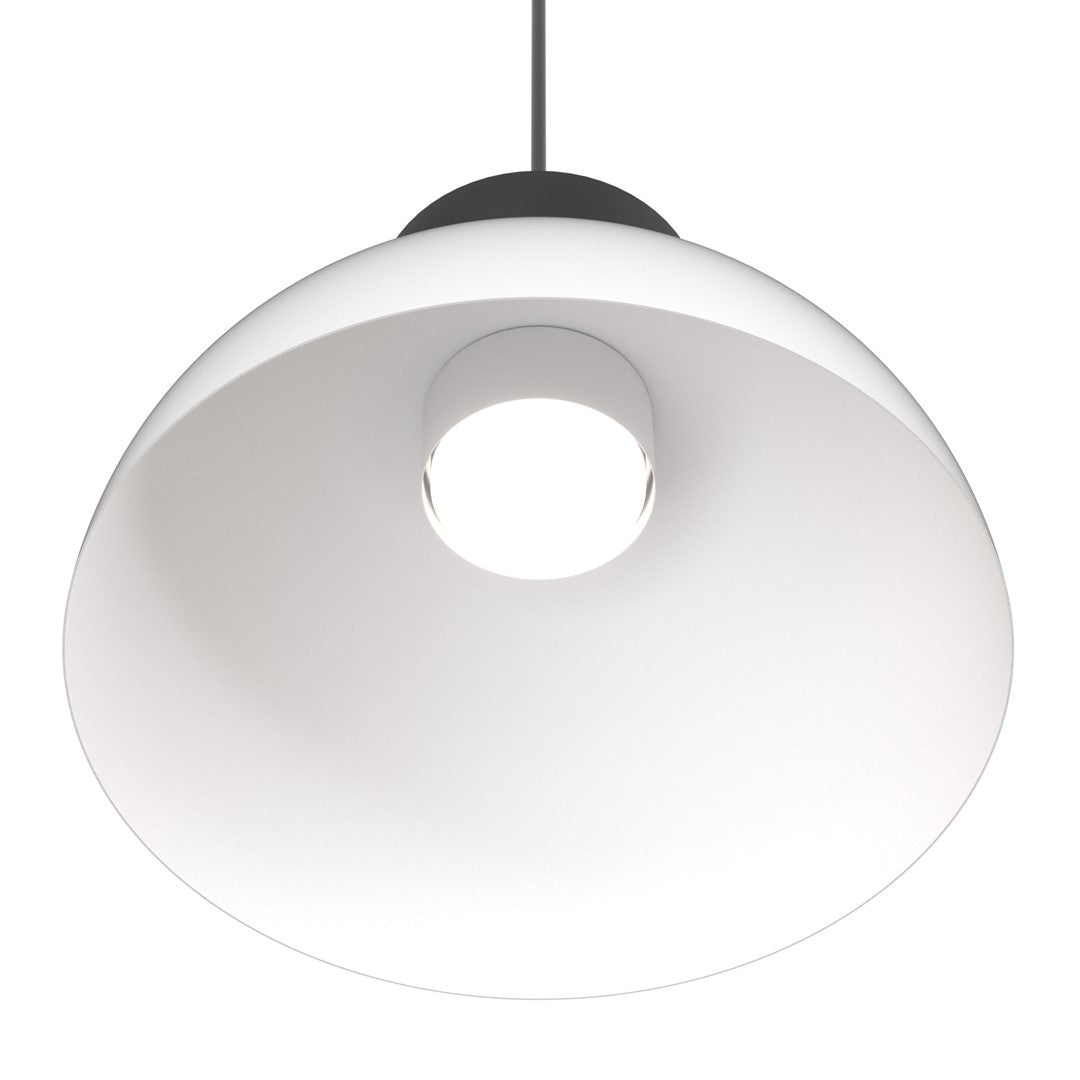 Lunaro 1S pendellampe hvid/sort