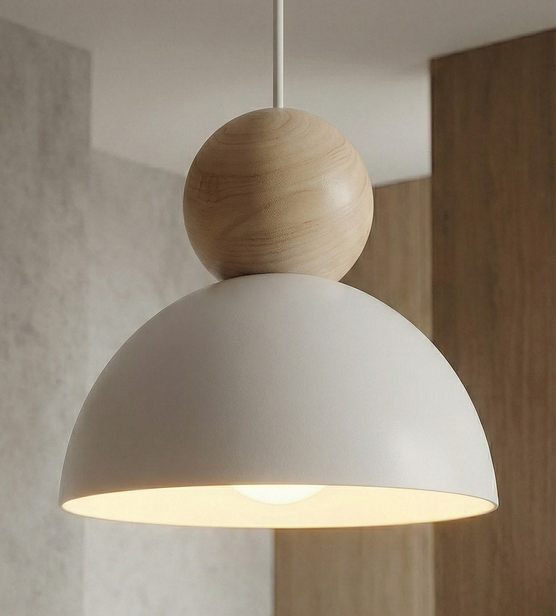 Kaki 1S loftlampe hvid