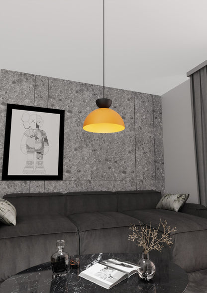 Lunaro 1S pendellampe sort/orange