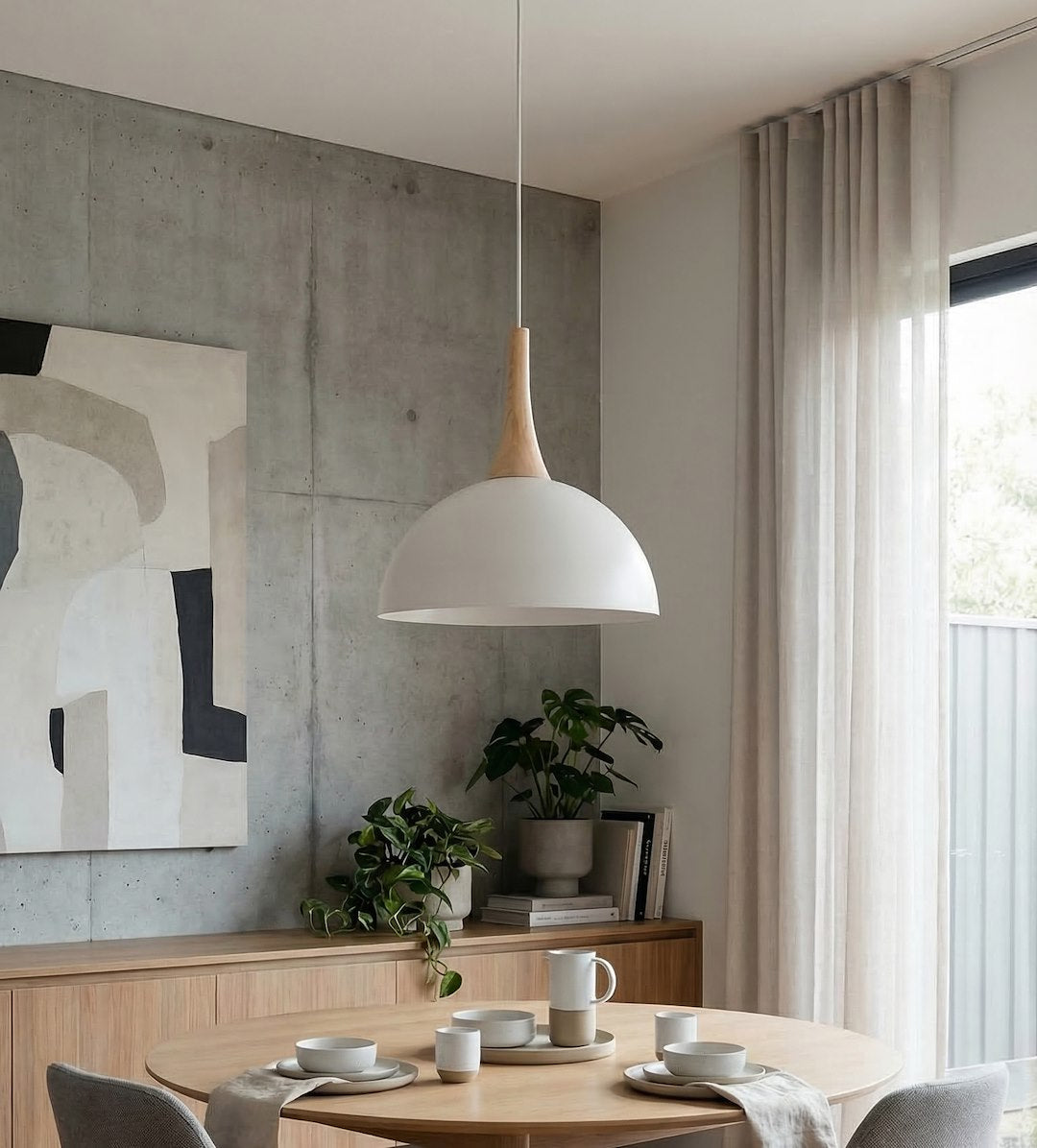 Nautica 1S pendellampe hvid