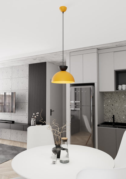 Lunaro 1S pendellampe sort/orange