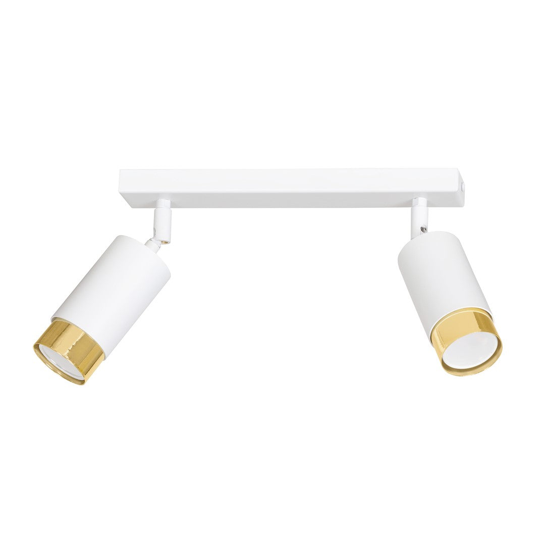 Hiro 2 loftspot hvid/guld