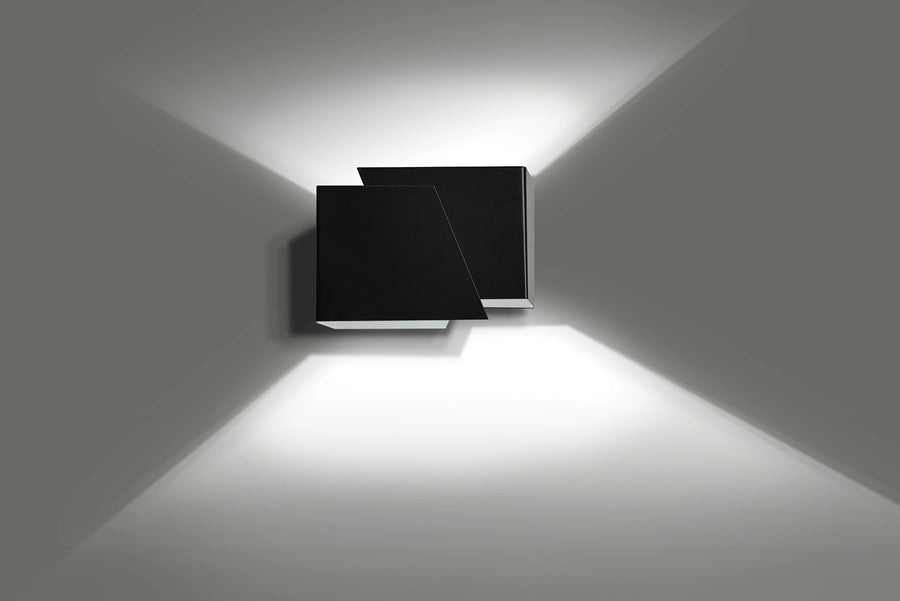 Frost wall lamp black