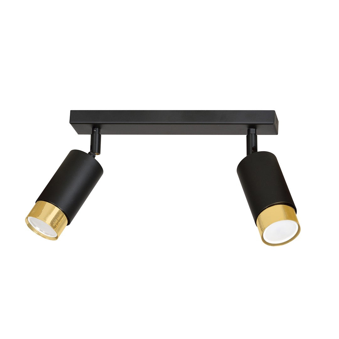 Hiro 2 loftspot sort/guld