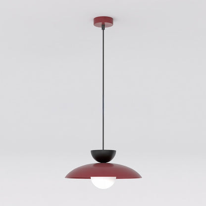 Mulan 1 pendellampe bordeaux/sort
