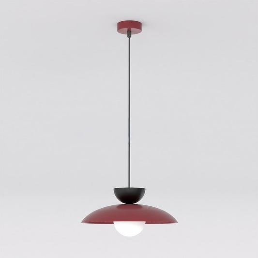Mulan 1 pendellampe bordeaux/sort