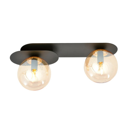 Plaza 2 loftlampe sort/ravfarvet