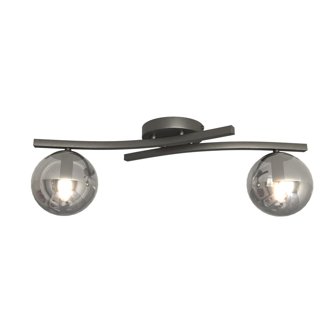 Opus 2 loftlampe sort/grafit