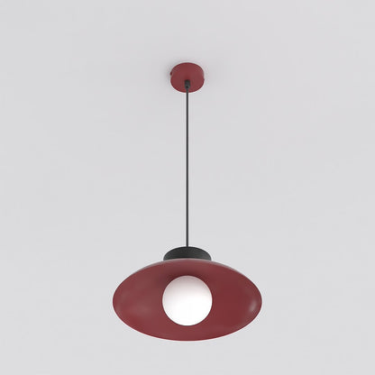 Mulan 1 pendellampe bordeaux/sort