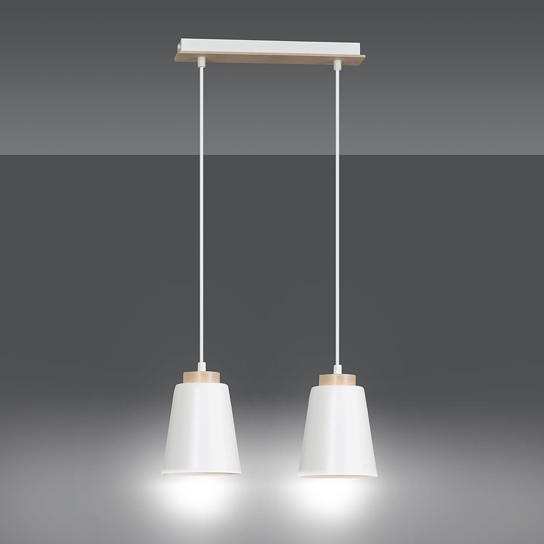 Bolero 2 pendellampe hvid