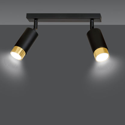 Hiro 2 loftspot sort/guld