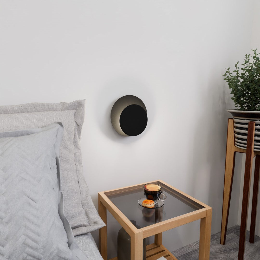 Circle 1c væglampe sort