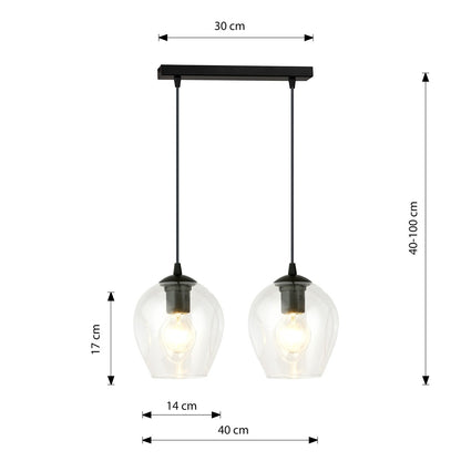 Istar 2 pendellampe transparent