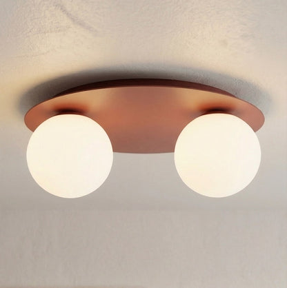Solar 2 loftlampe bordeaux/opal