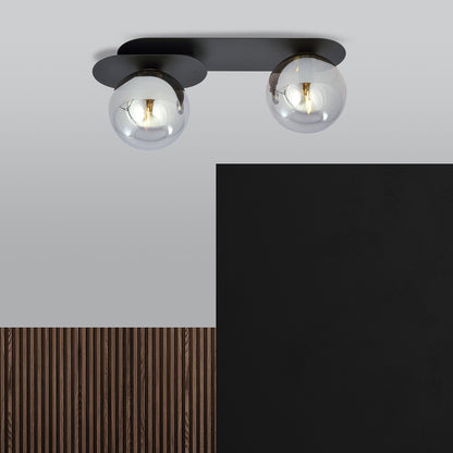 Plaza 2 loftlampe sort/grafit
